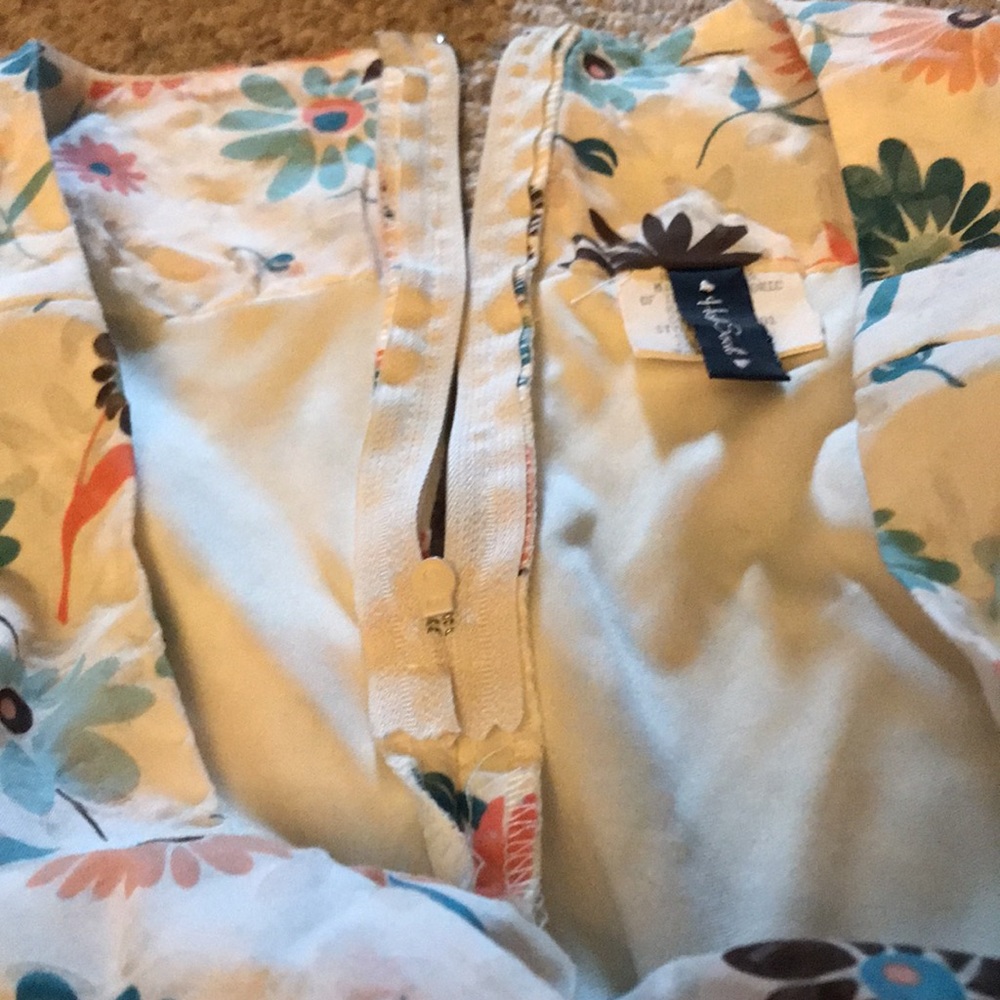 HeartSoul Cream, brown, blue, pink floral skirt - Picture 5 of 8